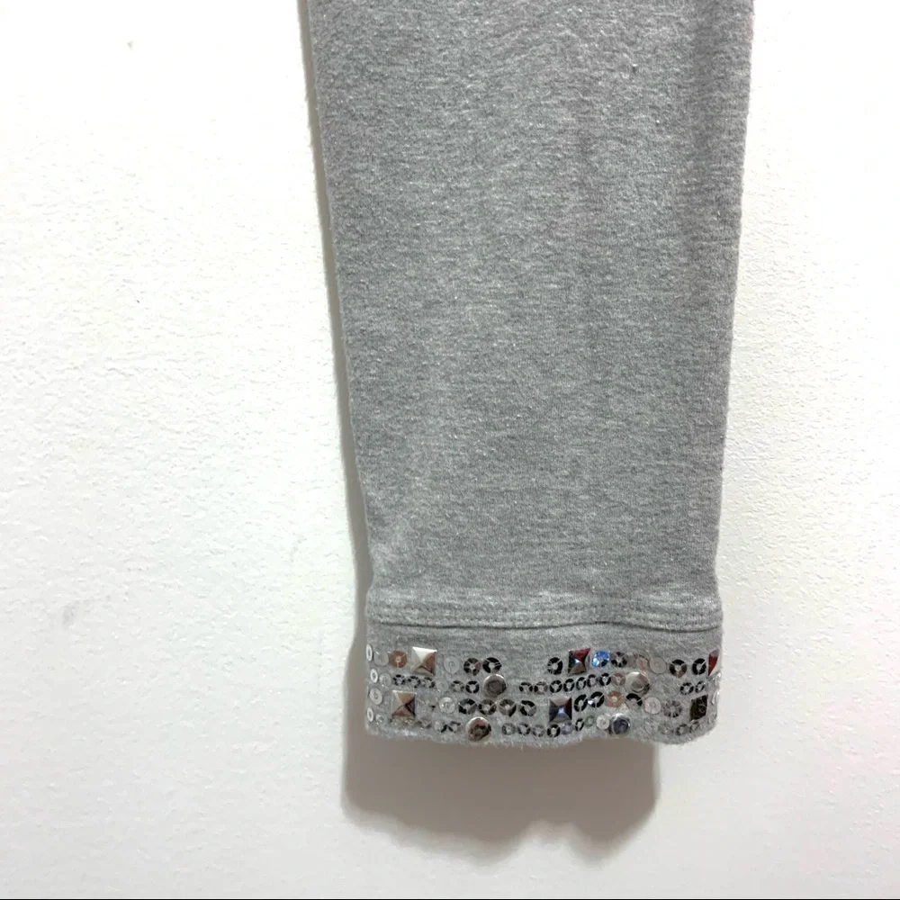 Justice Girl’s Gray Sequin Leggings